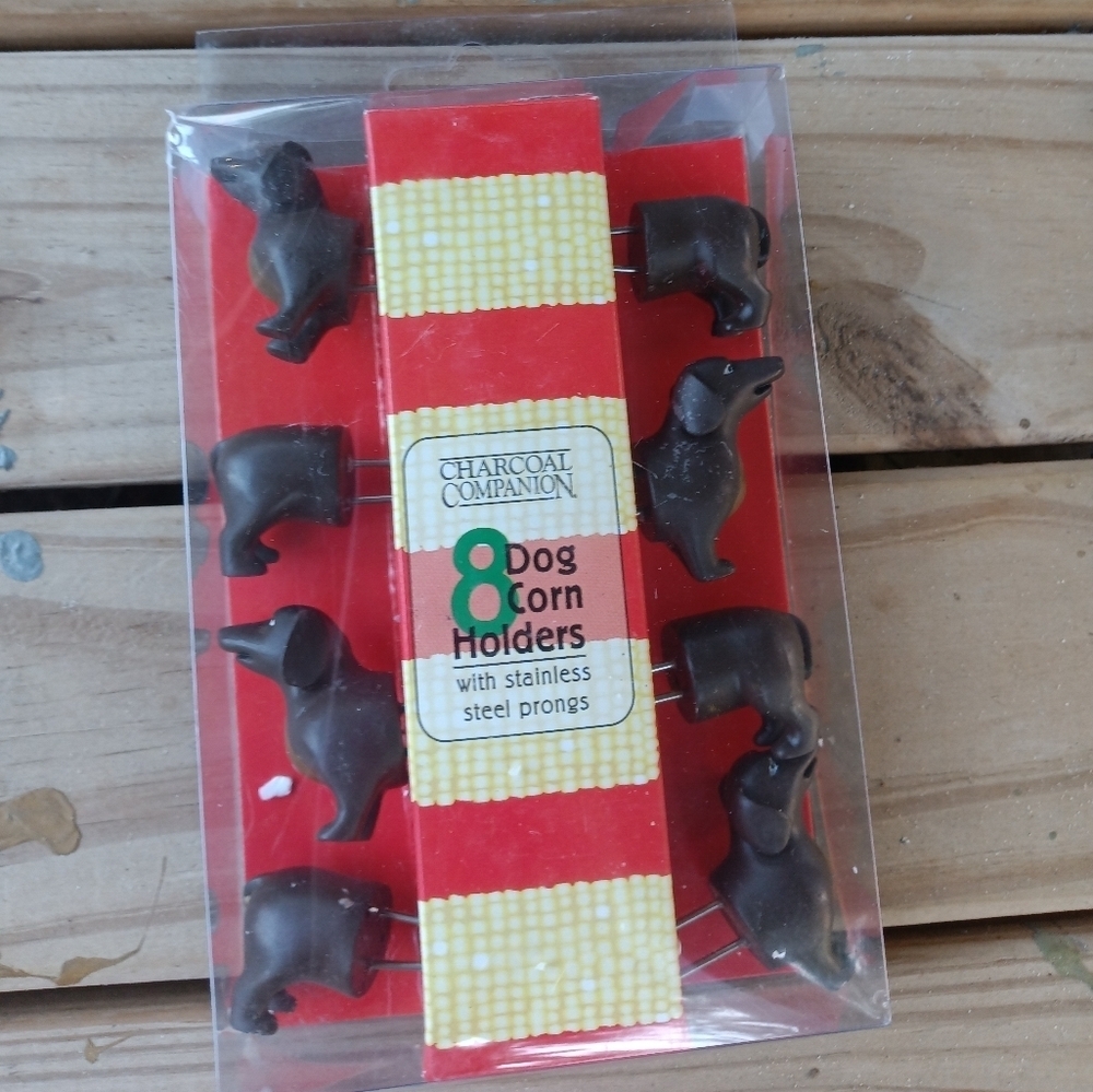 Dachshund Dog Weiner Dog Corn on the Cob Holders COB Picnic Pets Fur Baby